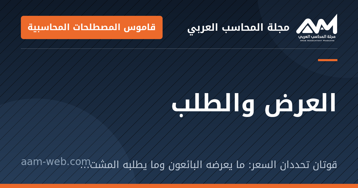 بطاقة مشاركة: العرض والطلب: قوتان تحددان السعر: ما يعرضه البائعون وما يطلبه المشترون عند كل سعر.