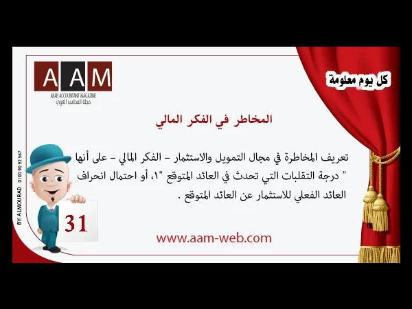 معلومة رقم 31 - المخاطر في الفكر المالي