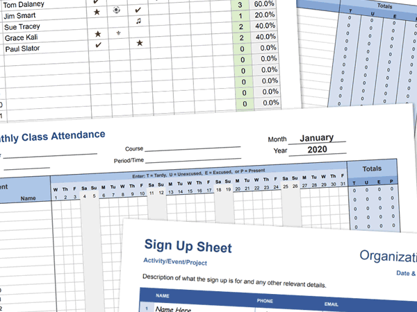 اكسيل شيت حضور وانصراف