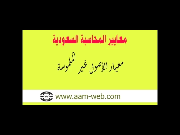 معايير المحاسبة السعودية - معيار الأصول غير الملموسة