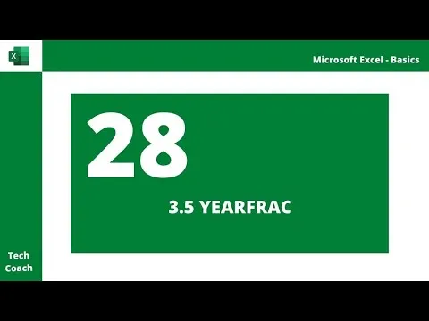 الدرس الثلاثون  شرح دالة YEARFRAC  لحساب سنوات العمل أو العمر Calculate Years Worked or Age