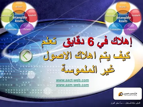 في 6 دقايق  تعلم كيف يتم اهلاك الاصول غير الملموسة