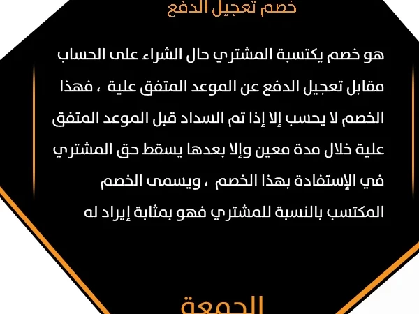 معلومة اليوم 57 - الجمعة 12 يونيو 2020 - الخصم النقدي- خصم تعجيل الدفع